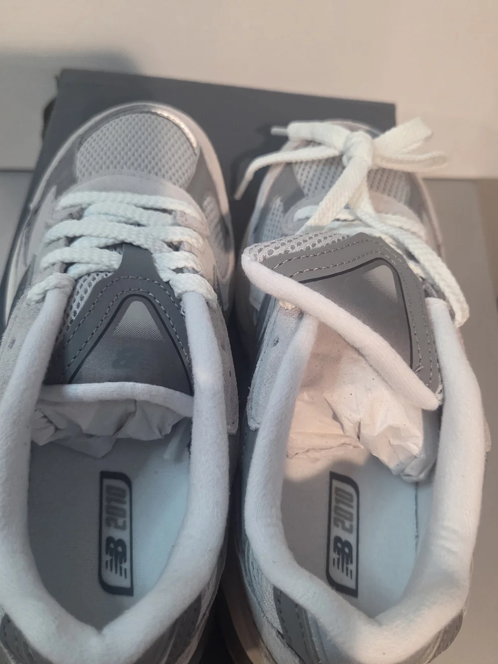Kids Grey New Balance Lace-Up Sneakers